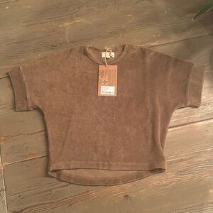 THE OVERSIZED COTTON TERRY TEE walnut THE SIMPLE FOLK 2/3 Organic terry cloth